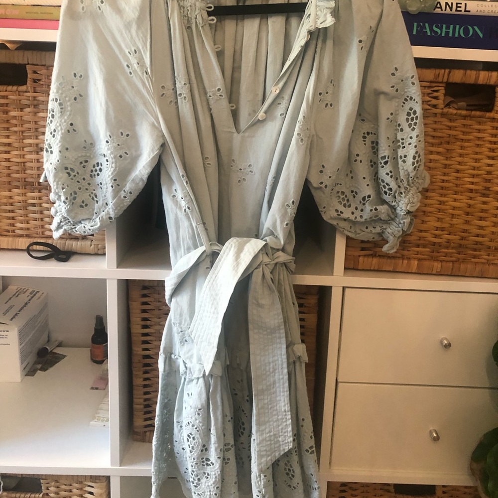 Cleobella Seafoam Green Mini Dress Size S